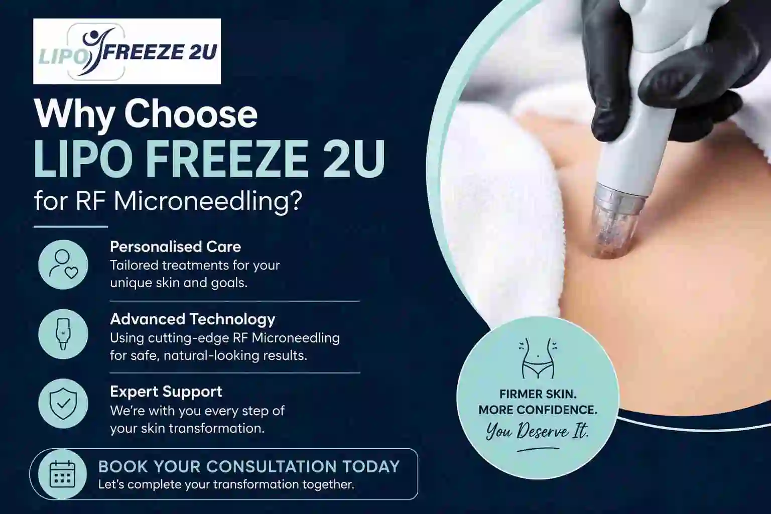 Why Choose LIPO FREEZE 2U for RF Microneedling Bellshill?